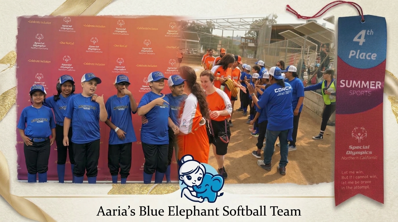 Aaria's Blue Elephant Softball Team